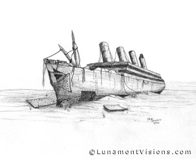 Illustration of Ancient Shipwreck