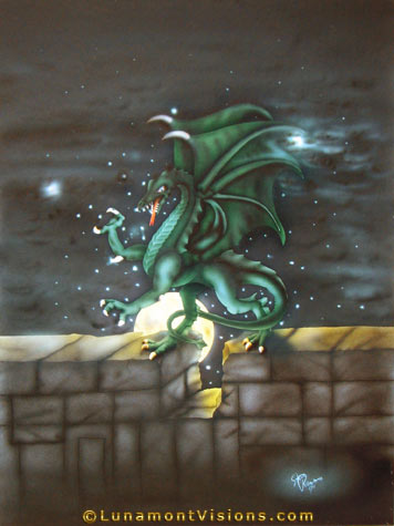 Airbrush Painting of Draco