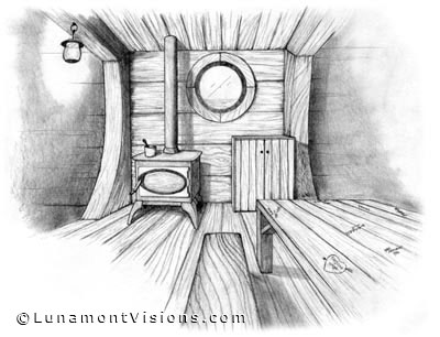 Pencil Drawing of Galley