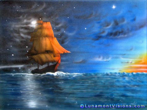 Airbrush Painting of Morning Star
