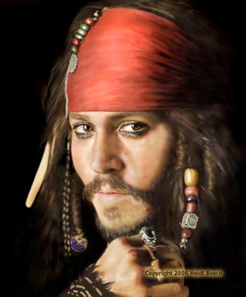Portrait of Jack Sparrow © Heidi Bosch Romano
